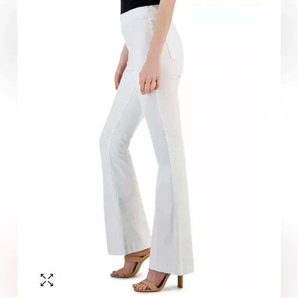 NWT INC International Concepts (Macys) High Rise Flare Jeans Summer Vacation - Picture 3 of 5